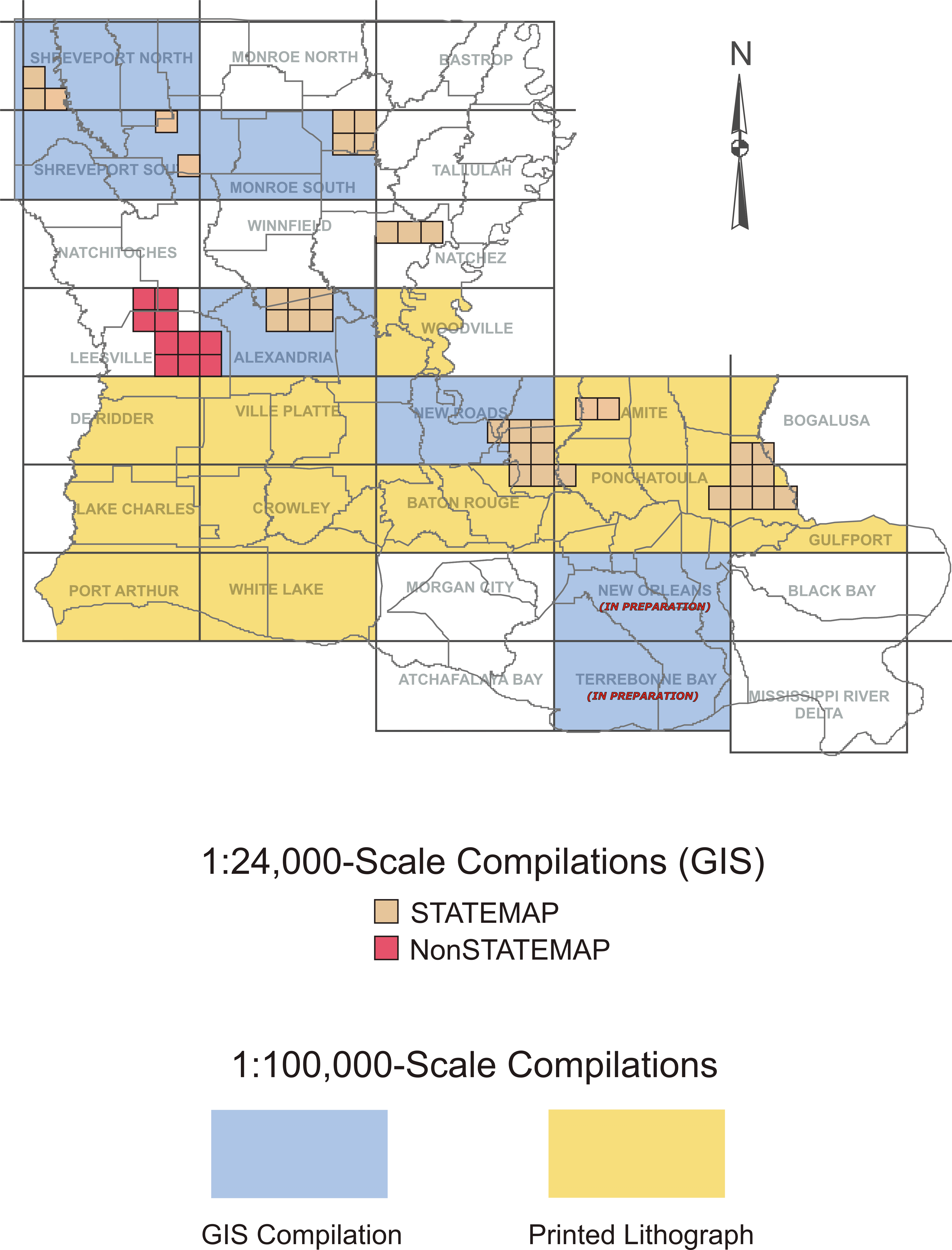 image displaying statemap and non-statemap zones in louisiana LGS 12-09